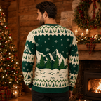 back of the boys are back in town merry christmas knit pullover