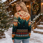 The Boys Are Back In Town Merry Christmas Ugly Christmas Sweater, Santa Sleigh Jumper, Funny Xmas Knit, Gifts For Him