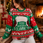 Clark Griswold You Serious Clark Ugly Christmas Sweater, National Lampoon Christmas Vacation Sweater, Griswold Christmas Jumper Gifts For Him