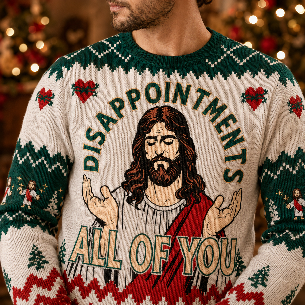 Disappointments All Of You Ugly Christmas Sweater, Party Savior Jumper, Christmas Sweater Gifts For Him
