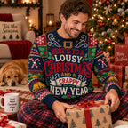 Here's To A Lousy Christmas And A Crappy New Year Ugly Christmas Sweater