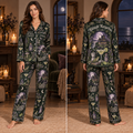 halloween satin pajama set with a little witch in all of us