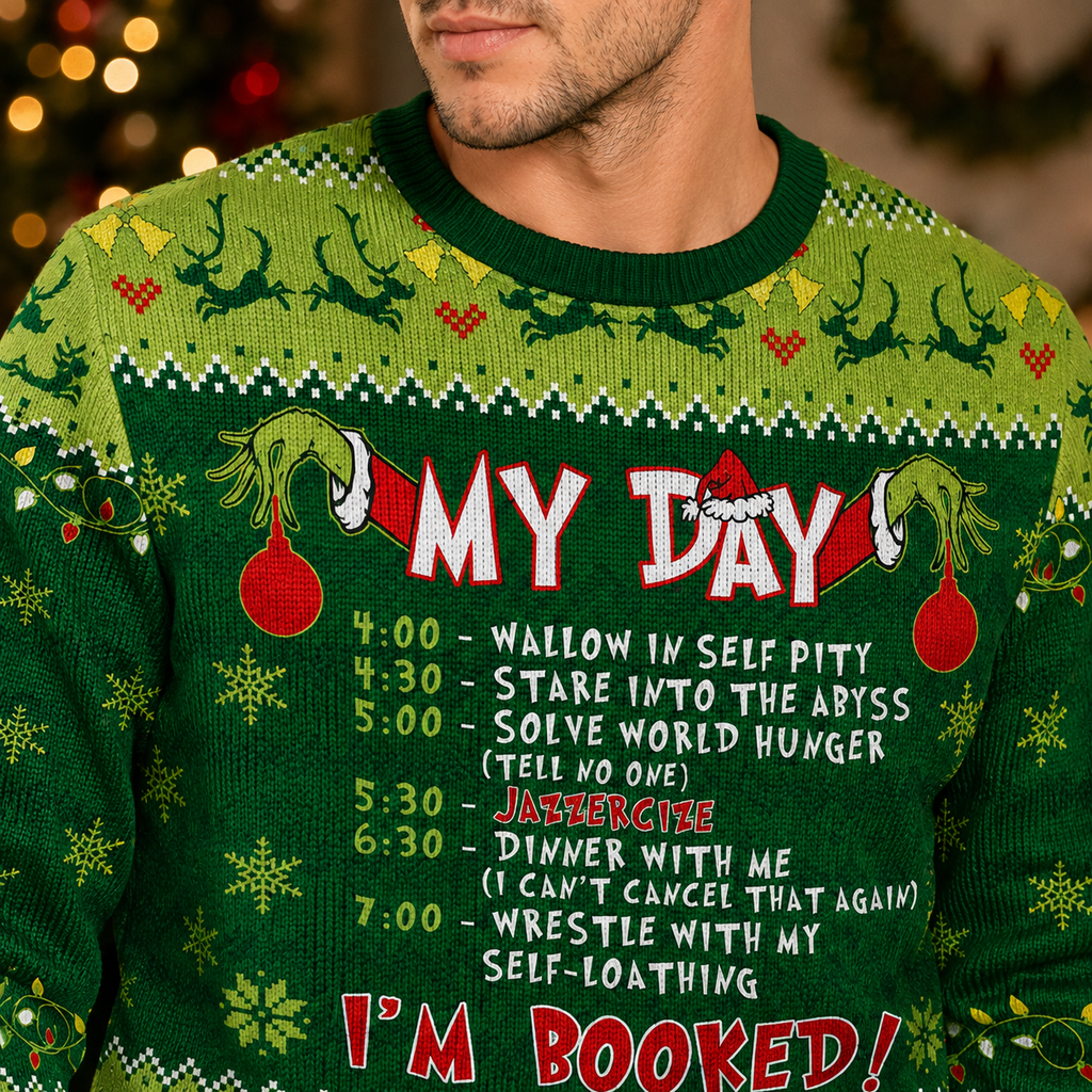 close up of the my day i'm booked checklist printed across the