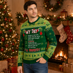 My Day I'm Booked Ugly Christmas Sweater, Christmas Jumper, Funny Xmas Sweater Gifts For Him