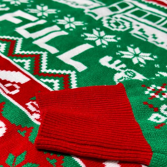 Christmas Vacation Shitter's Full Ugly Christmas Sweater, Reindeer Humping Holiday Knit Pullover, Merry Christmas Jumper Gifts For Fans
