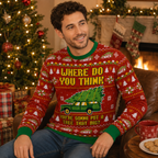 Christmas Vacation Where Do You Think You're Gonna Put A Tree That Big Ugly Christmas Sweater, Griswold Holiday Knit Jumper, Christmas Tree Funny
