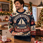 man holding a plate of cookies in a sailboat boats and hoes