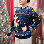 And WHHHY Should I Care Ugly Christmas Sweater, Funny Xmas Jumper, Knit Holiday Sweater Gifts For Party Host