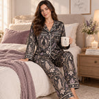 back view of witchy woman halloween pajama set